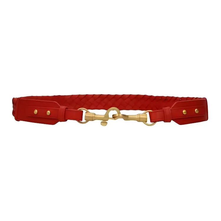 Bottega Veneta Bottega Veneta Luggage Collection Metal Accessories Leather Bag Straps Women's Red