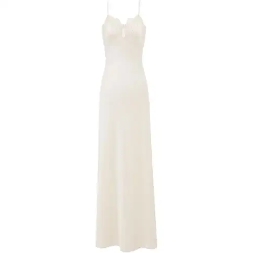 SAINT LAURENT Slip Dress Women's White
