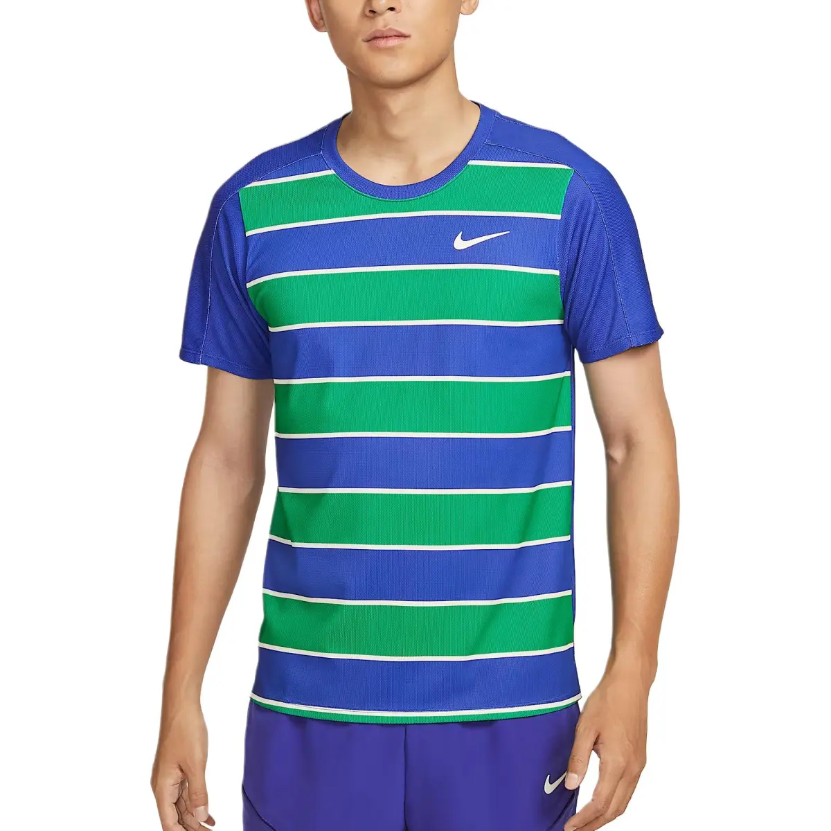 Nike Court SlamDri FIT ADV Tennis Top Men's Midnight Blue/White