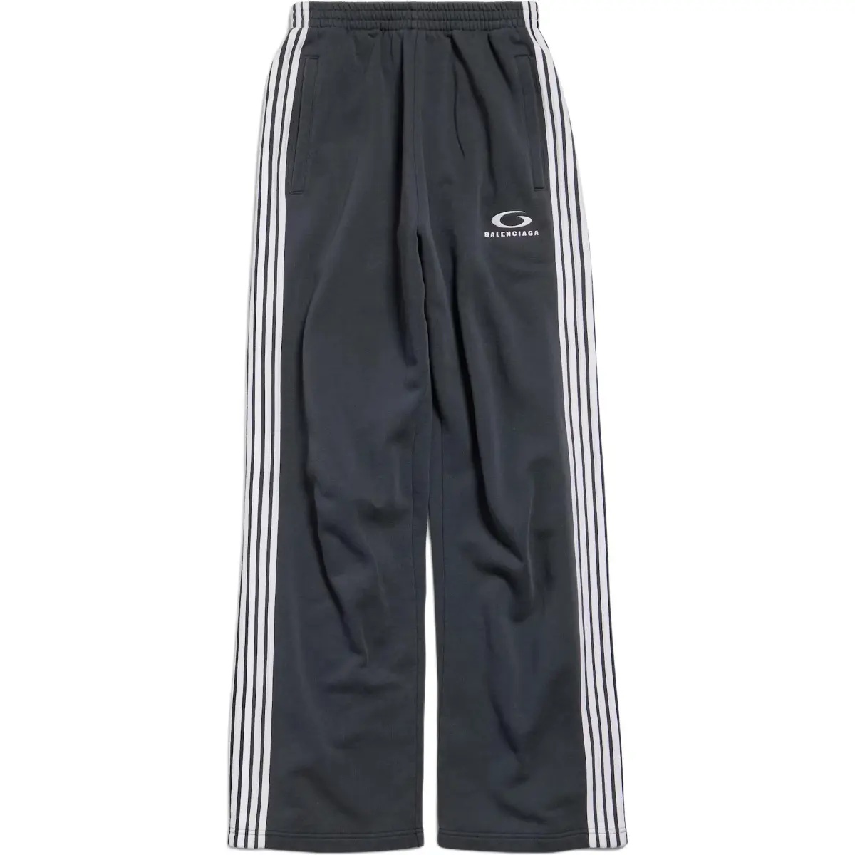 Balenciaga embroidered-striped track pants