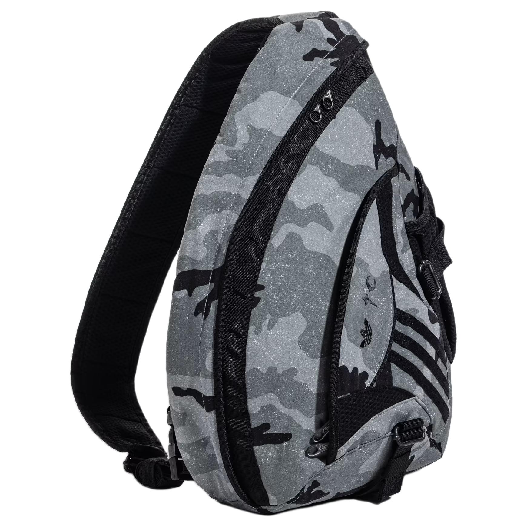 Мужская сумка adidas поясная (черная)