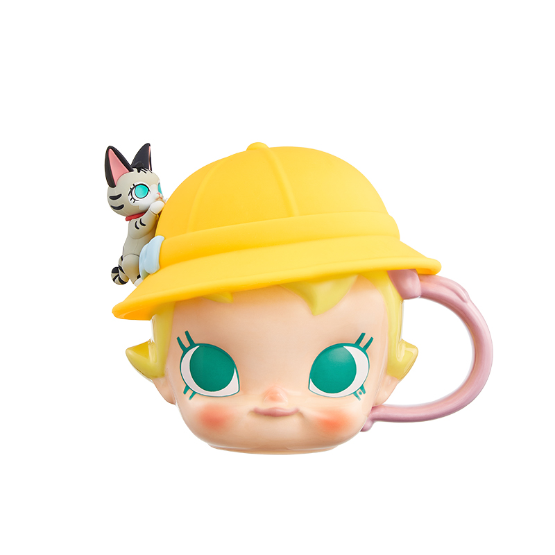 POP MART Baby Molly Fun Series Big Head Ceramic Cup Trendy and Cool Trendy Derivatives