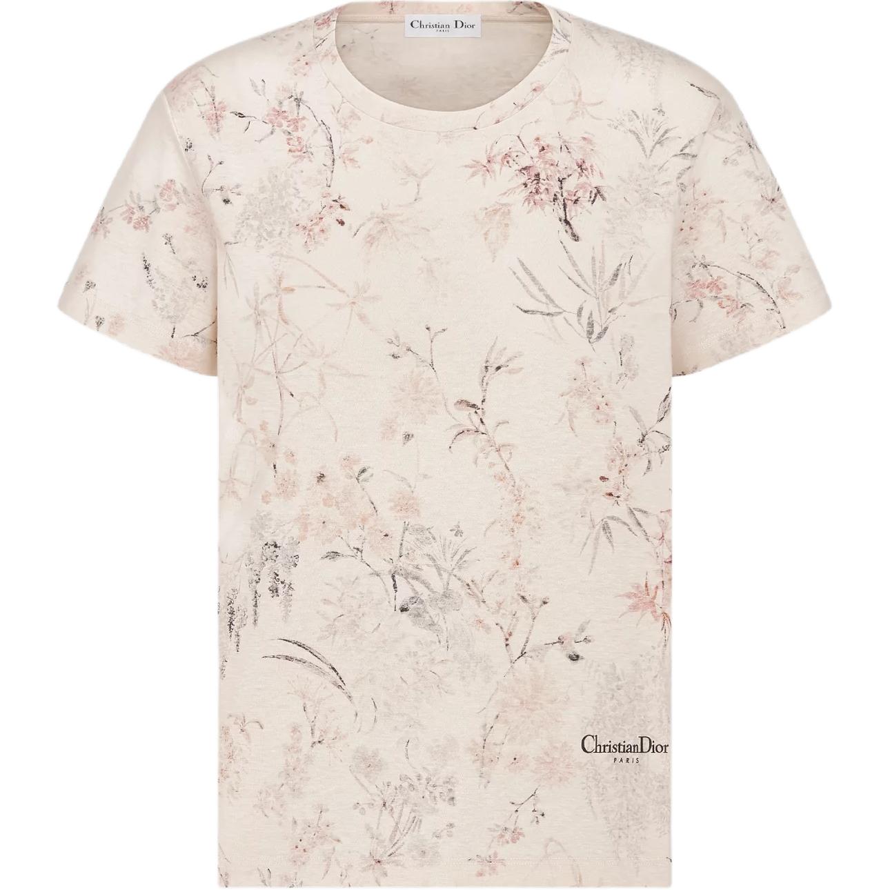 Женские футболка Dior Millefiori T (разноцветная)