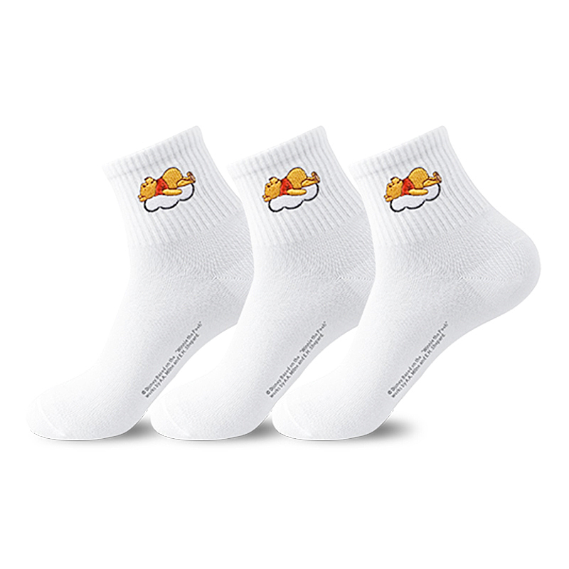 Disney Winnie The Pooh Crew Socks Men’s Shopping Bag 3 Pack