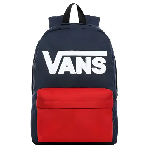 Vans Polyester Backpack Unisex Red Blue