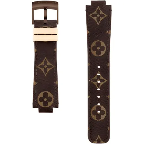 Lv Tambour Monogram Canvas Strap