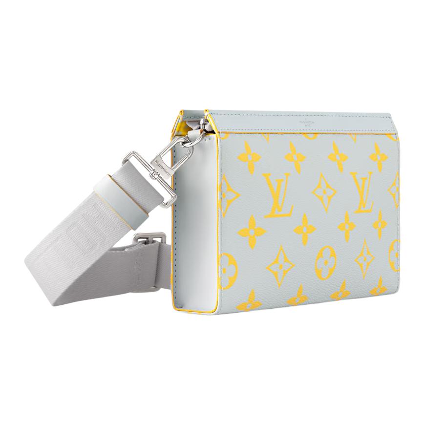 Мужская сумка Louis Vuitton Gaston (серо-желтая) — фото 2