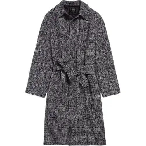 Balenciaga Checked Belted Coat