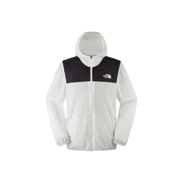 THE NORTH FACE Sun Protection Clothing Men's White Hooded Straight Fit