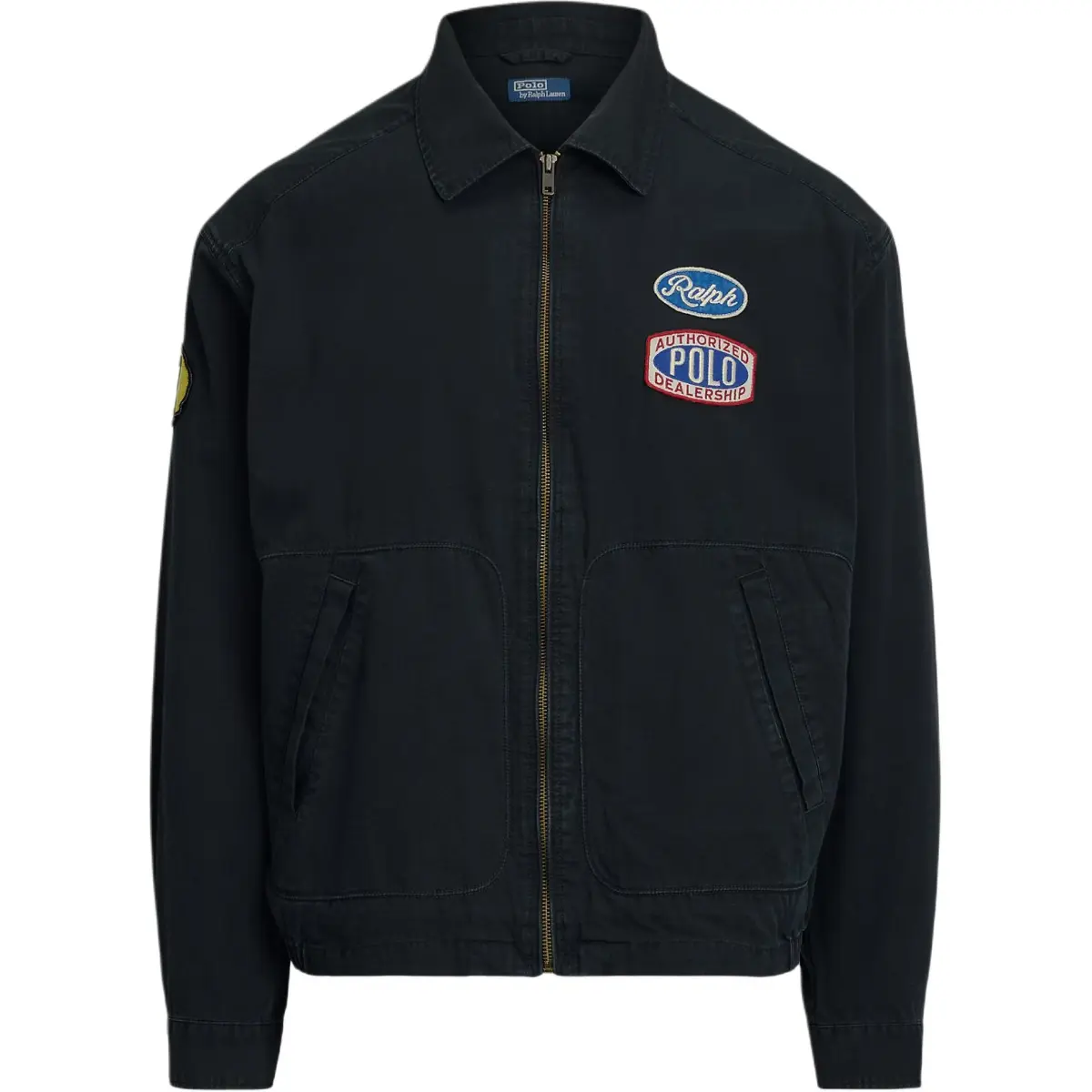 Polo Ralph Lauren embroidered-patch zip-up jacket