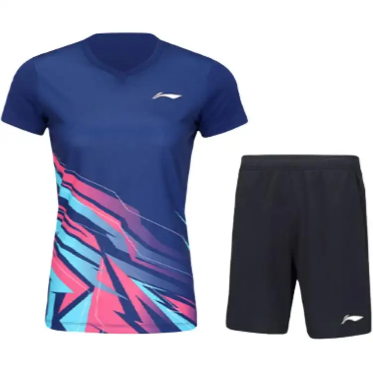 Li Ning Badminton Collection Casual Suit Women's Dark Purple Blue