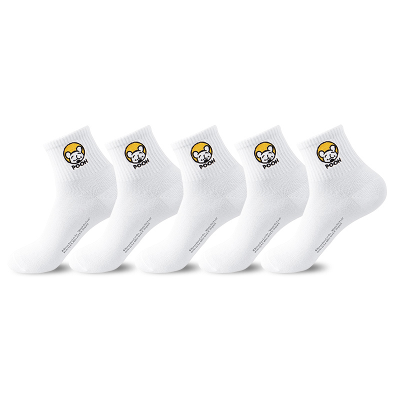 Disney Winnie The Pooh Crew Socks Men’s Shopping Bag 5 Pack