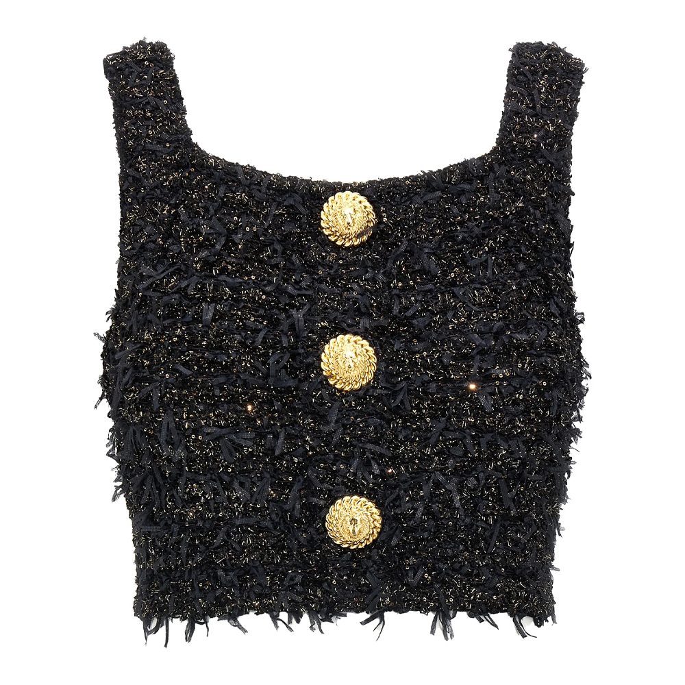 Женская куртка BALMAIN (черная)