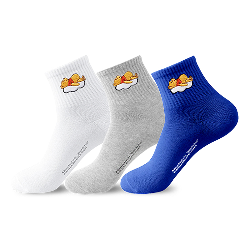 Disney Winnie The Pooh Crew Socks Men’s Shopping Bag 3 Pack