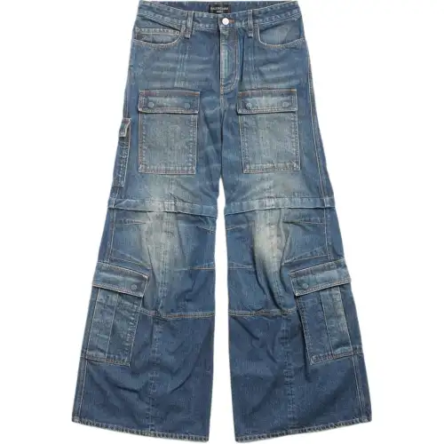 Balenciaga Flared Cargo Jeans