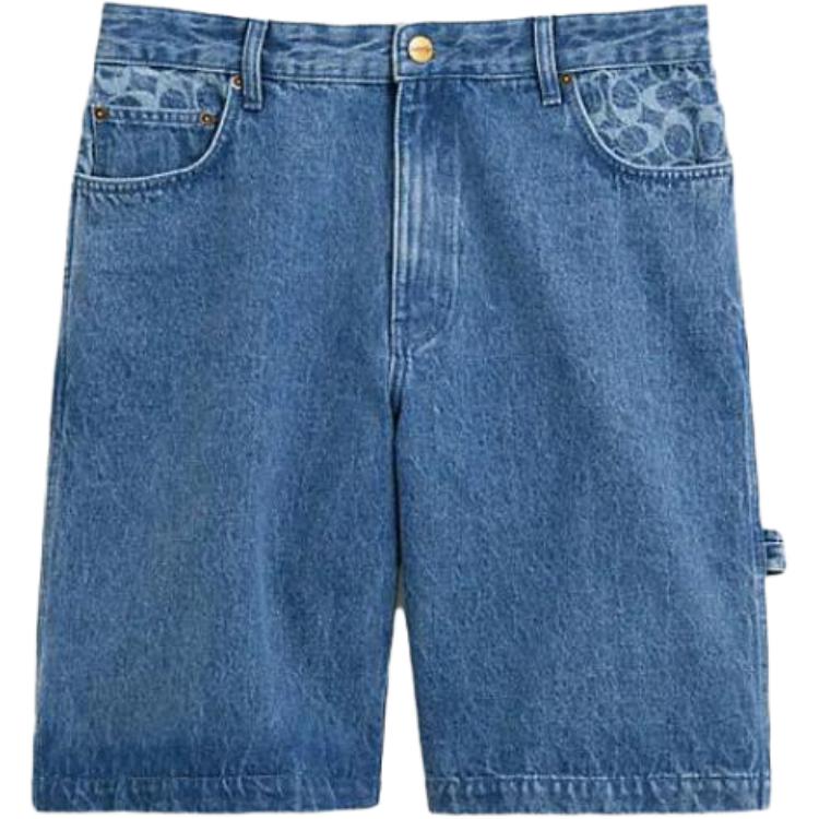 Мужские шорты COACH Denim Shorts (синие)