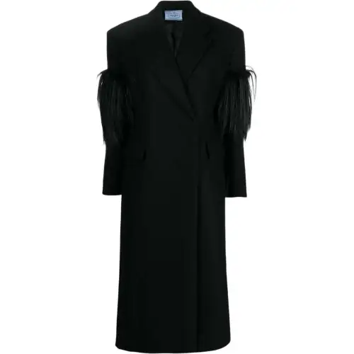 PRADA Long-Sleeved Double-Breasted Coat