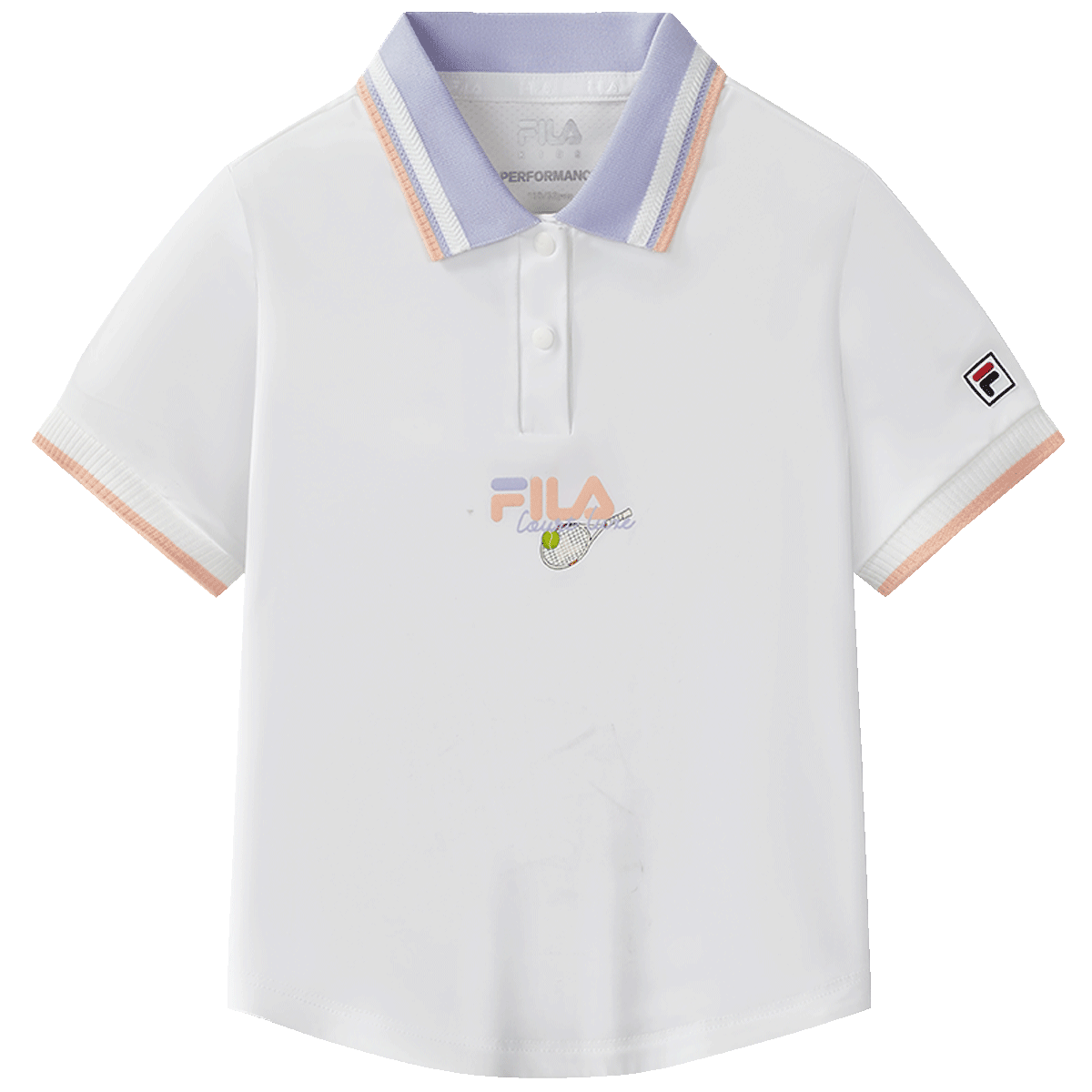 Детская футболка Fila поло (белая)