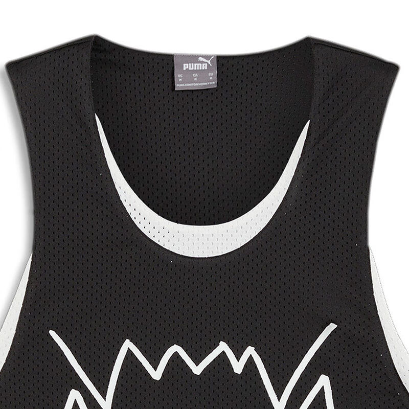 PUMA Graphics Shape Of Flora FW24 Basketball Jersey Men’s Black