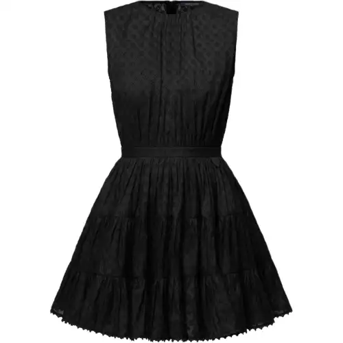 Lv Monogram Fli Coupé Tiered Dress