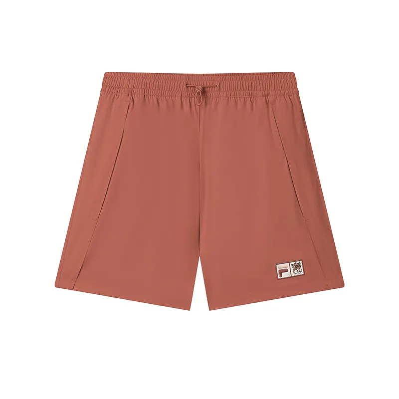 FILA x XIAOHULI,LIANMINGKUAN SS25 Casual Shorts Women's Fine Russet Red