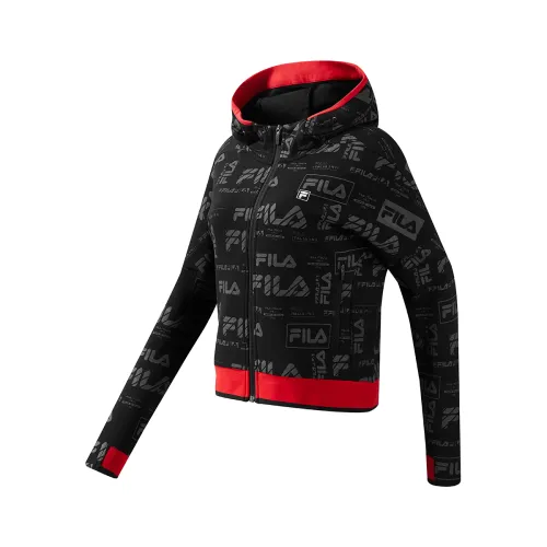 FILA FitnessFILA ATHLETICS Jacket Women's Pitch Black With Matching Print