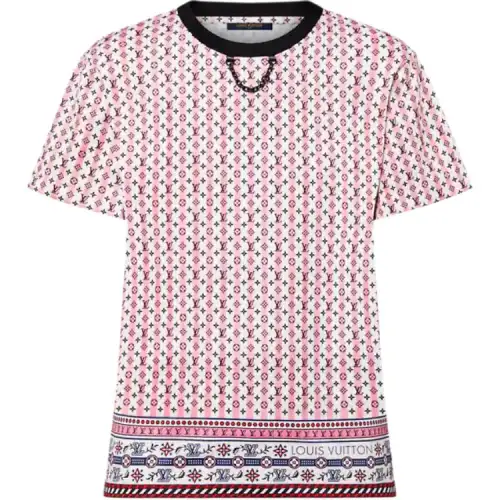 Lv Scarf Print T Shirt
