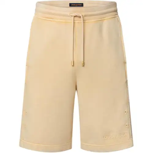 Lv Washed Ribbed Shorts