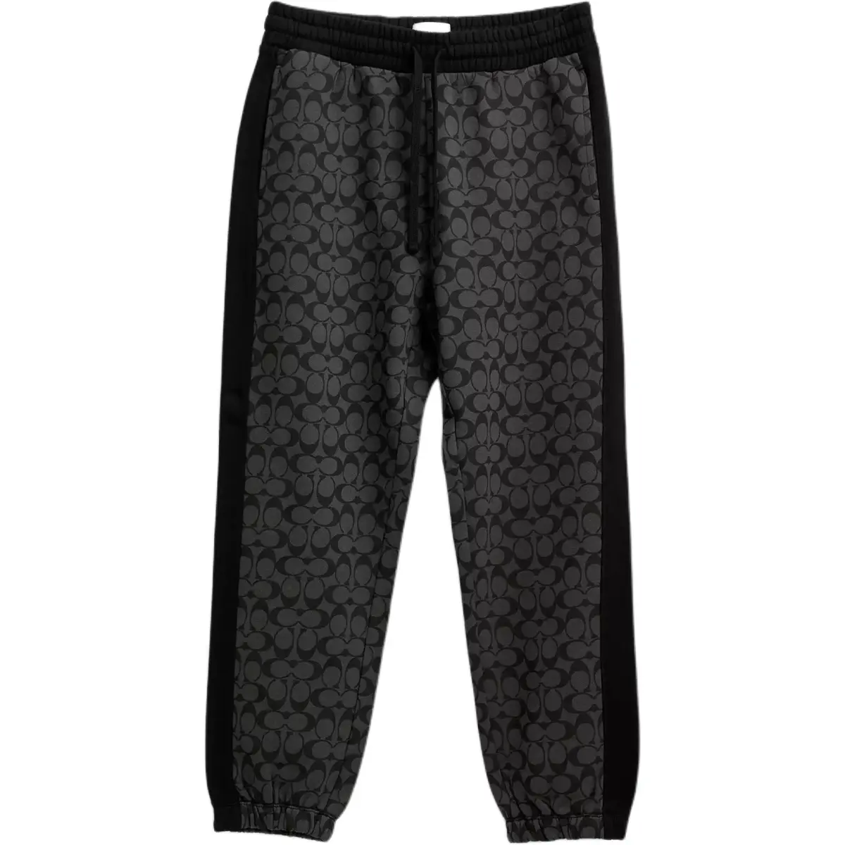 COACH Knitted Sweatpants Men's Charcoal Black