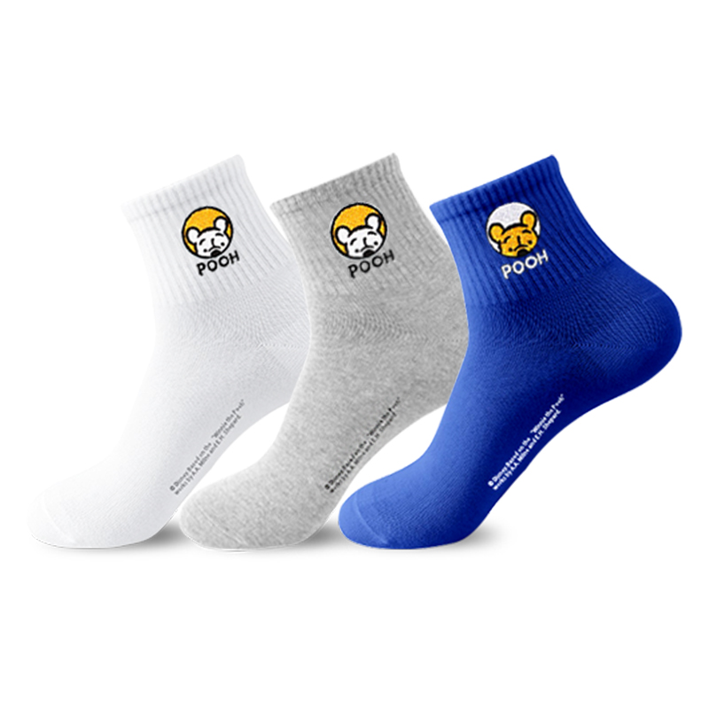 Disney Winnie The Pooh Crew Socks Men’s Shopping Bag 3 Pack