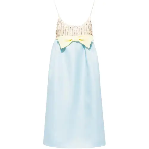 MIU MIU SS22 Slip Dress Women's Blue