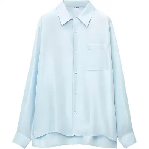 LOEWE SS23 Shirt Men's Light Blue