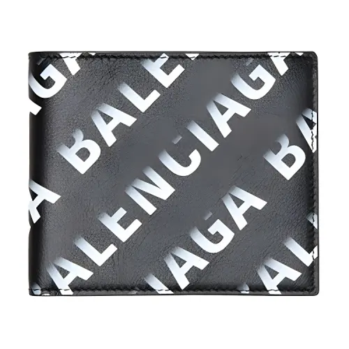 Balenciaga Calfskin Wallet Men's Black