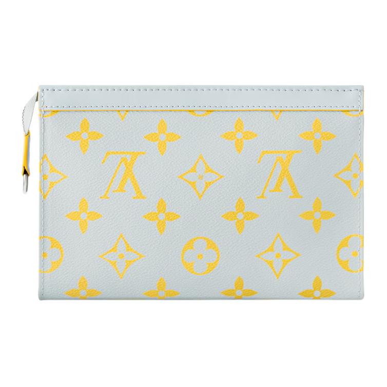 Мужская сумка Louis Vuitton Gaston (серо-желтая) — фото 3