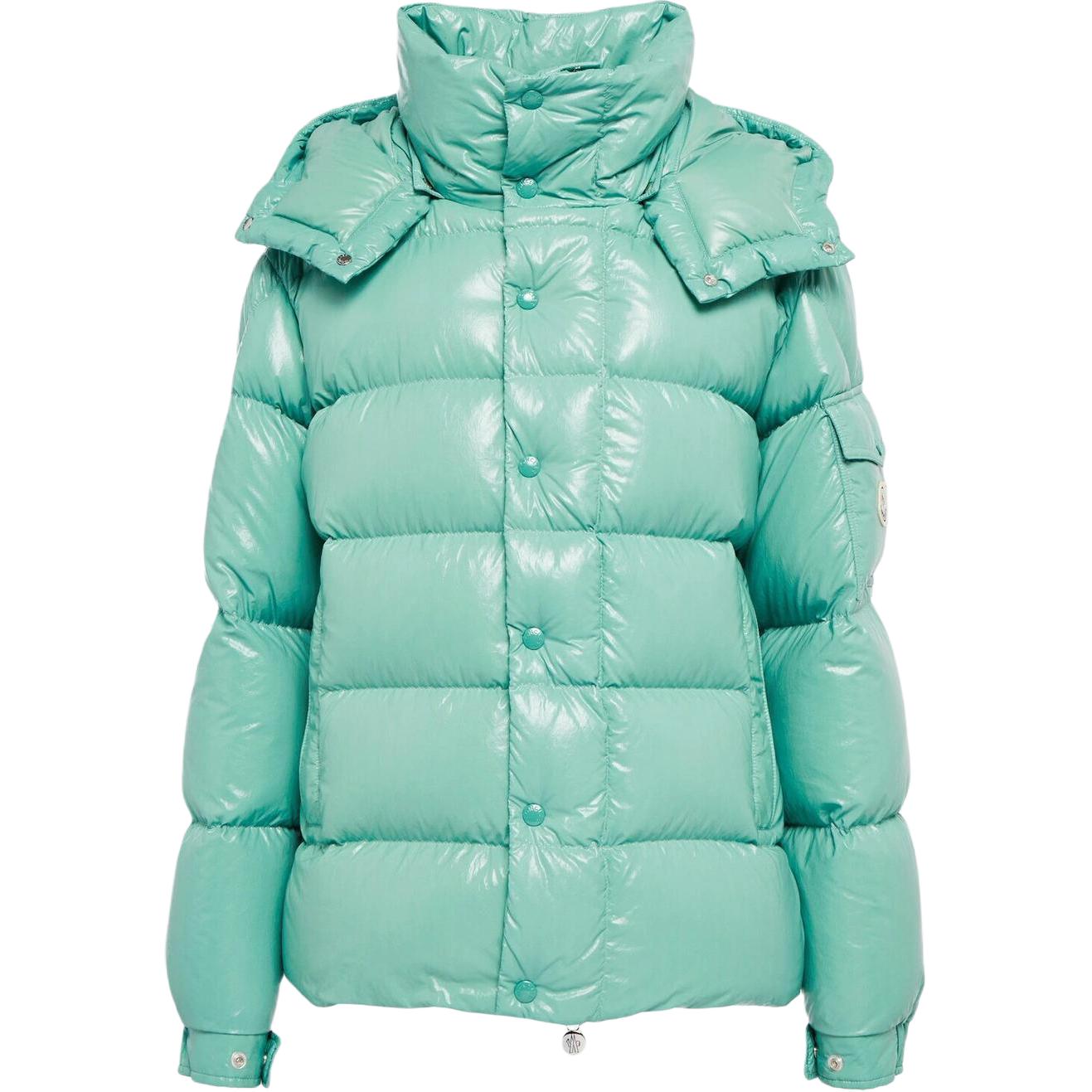 Женская куртка Moncler на молнии (зеленая)
