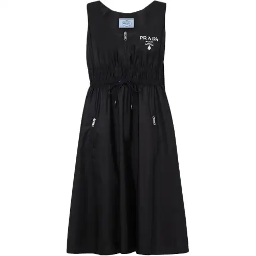 PRADA SS23 Sleeveless Dress Women's Black