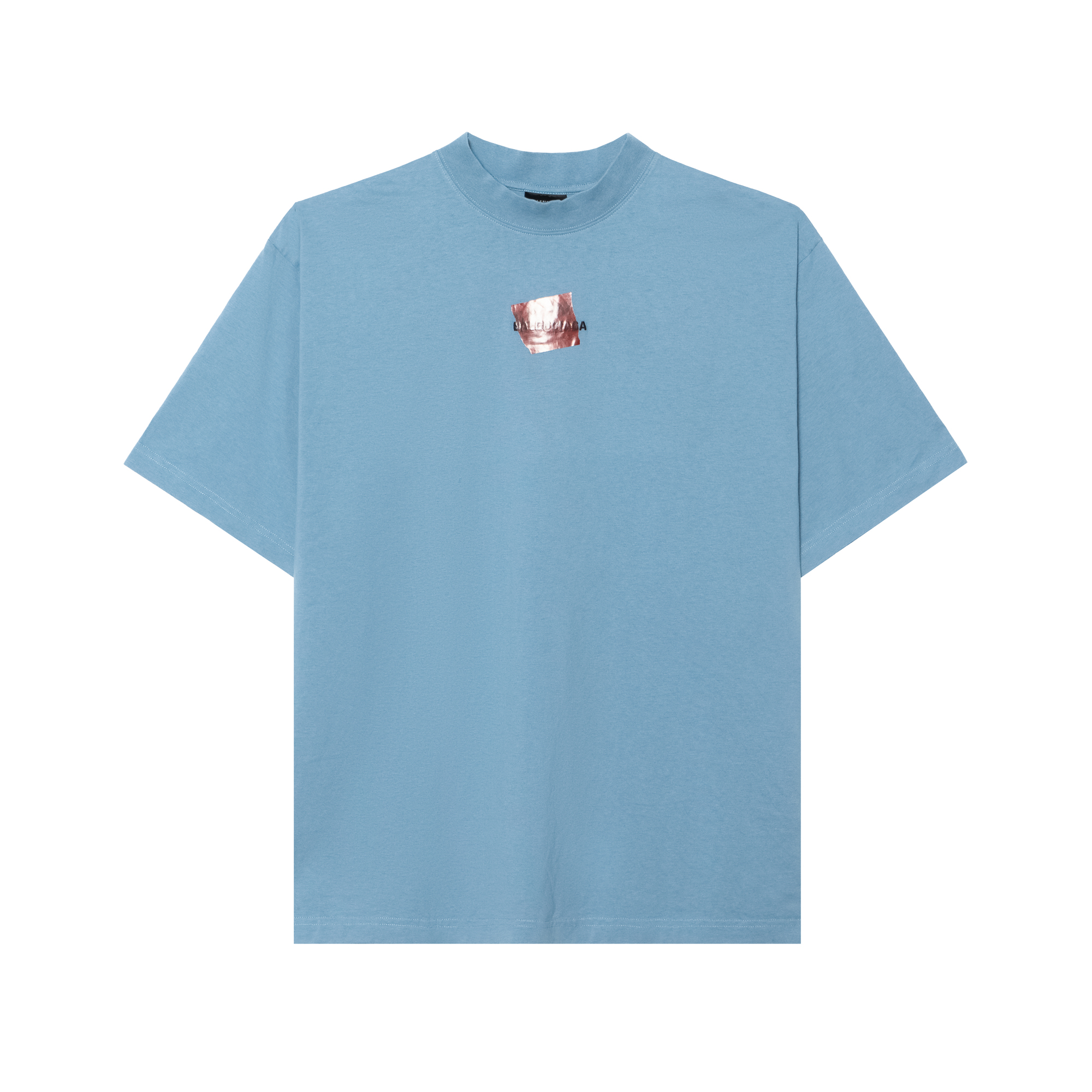 Мужская футболка Balenciaga T (серо-синяя)