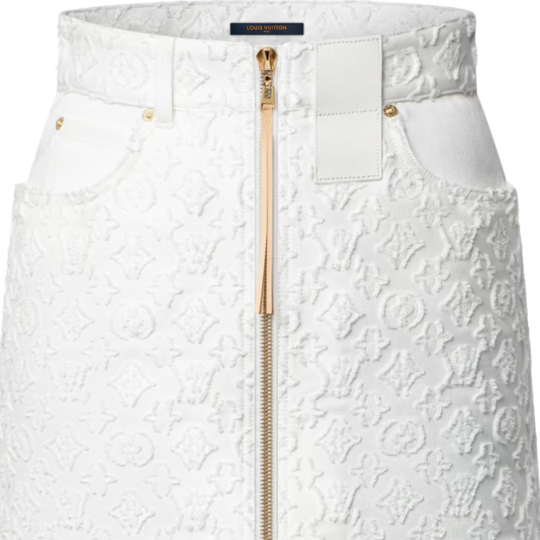 Женская юбка Louis Vuitton (белая) — фото 2