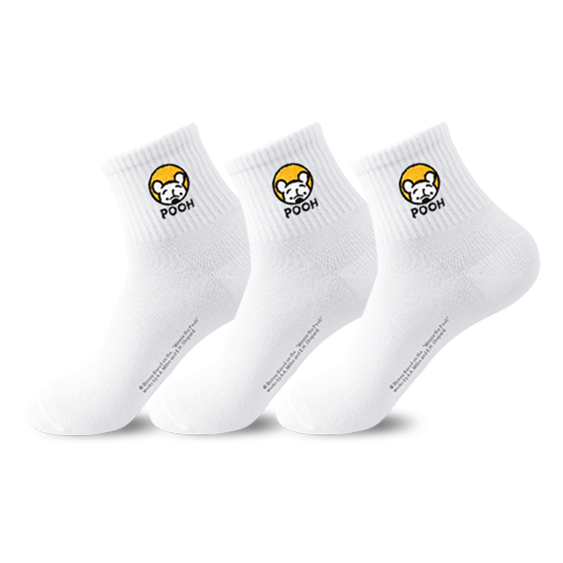 Disney Winnie The Pooh Crew Socks Men’s Shopping Bag 3 Pack