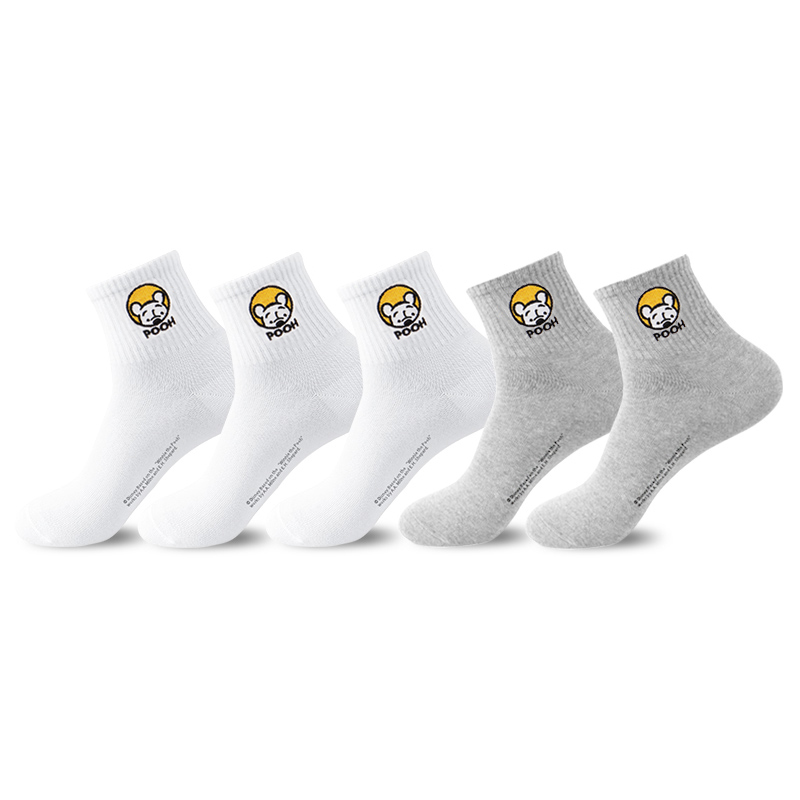 Disney Winnie The Pooh Crew Socks Men’s Shopping Bag 5 Pack
