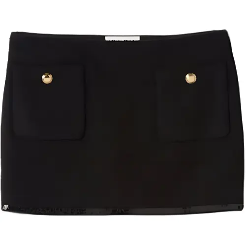 Miu Miu sequin-trim knitted miniskirt