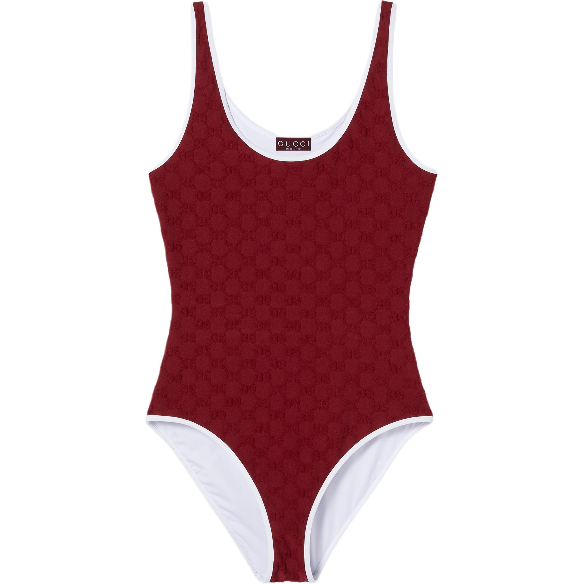 GUCCI Gg Terrycloth Jersey Jacquard Swimsuit