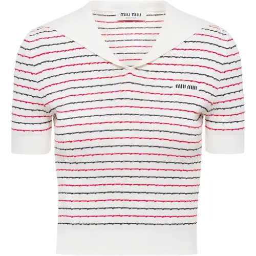 MIU MIU SS22 T Shirt Women's Pink