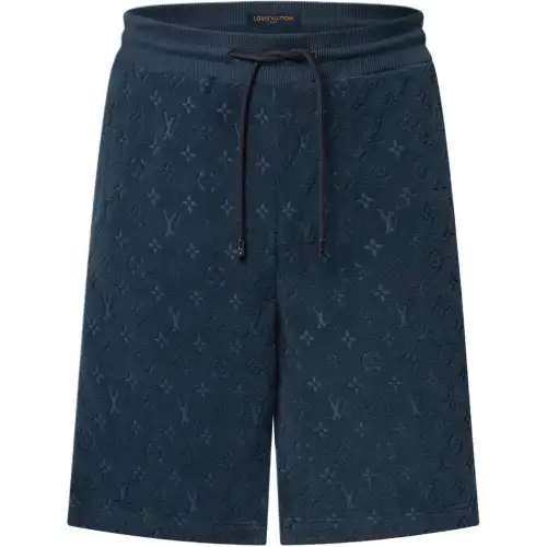 Lv Monogram French Terry Shorts