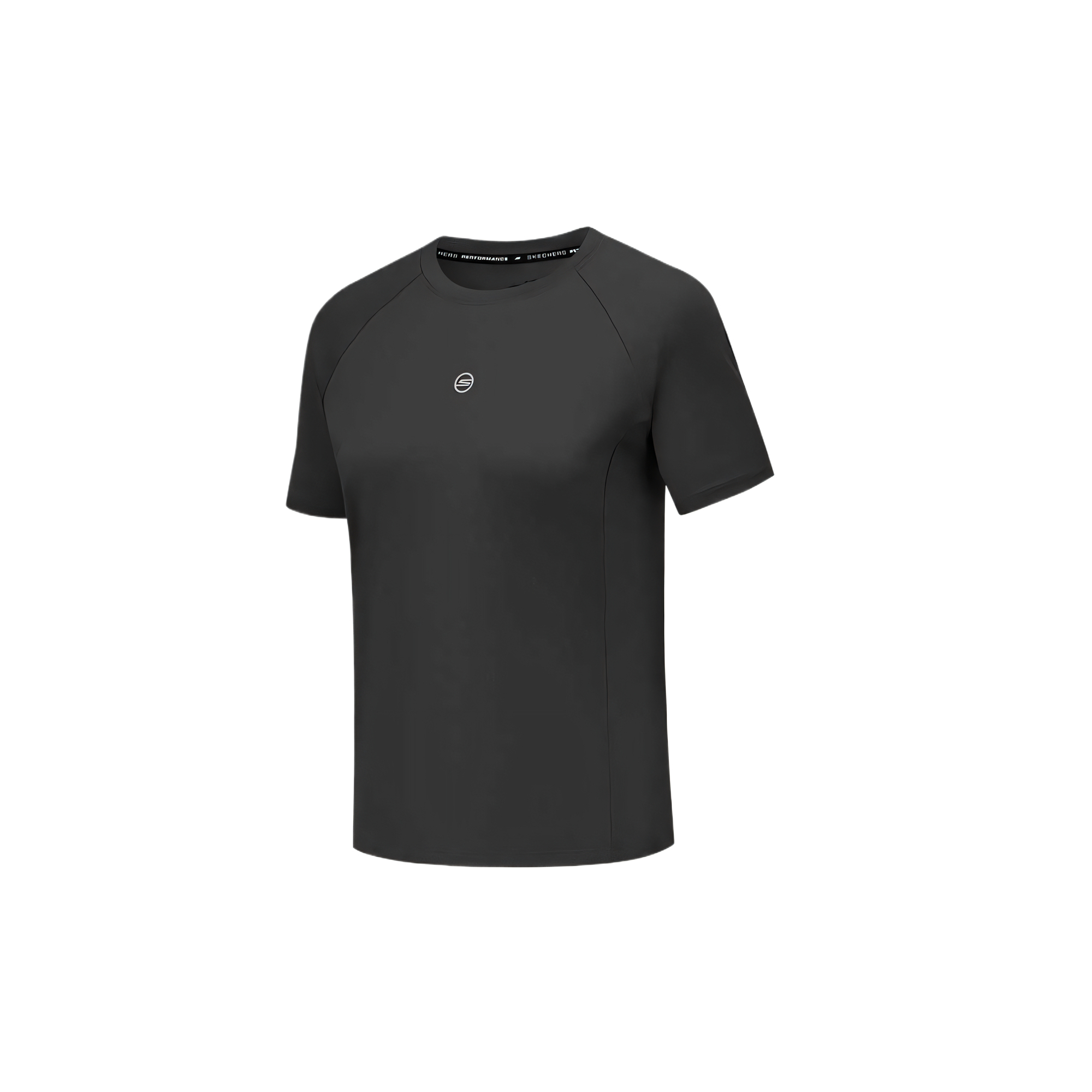 Skechers GODRI Raglan Sleeve T Shirt Women’s Carbon Black 0018