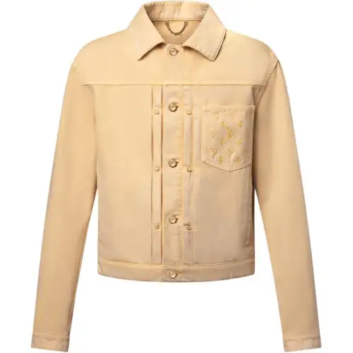 Lv 1AHUXX Garment Dyed Denim Type Ii Trucker Jacket