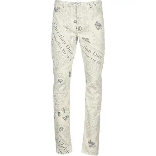 DIOR Arsham Newspaper Jeans