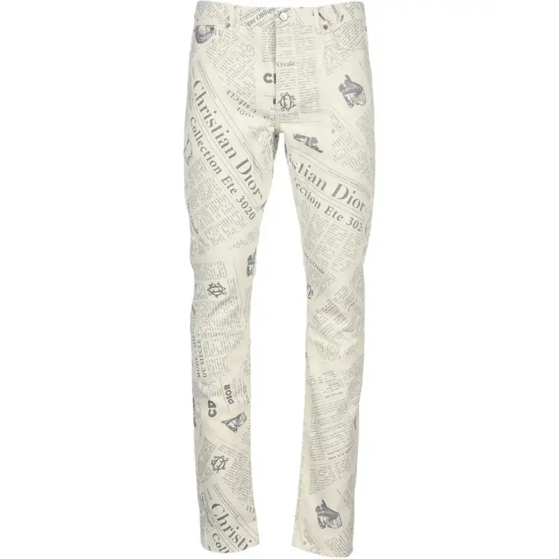 DIOR Arsham Newspaper Jeans