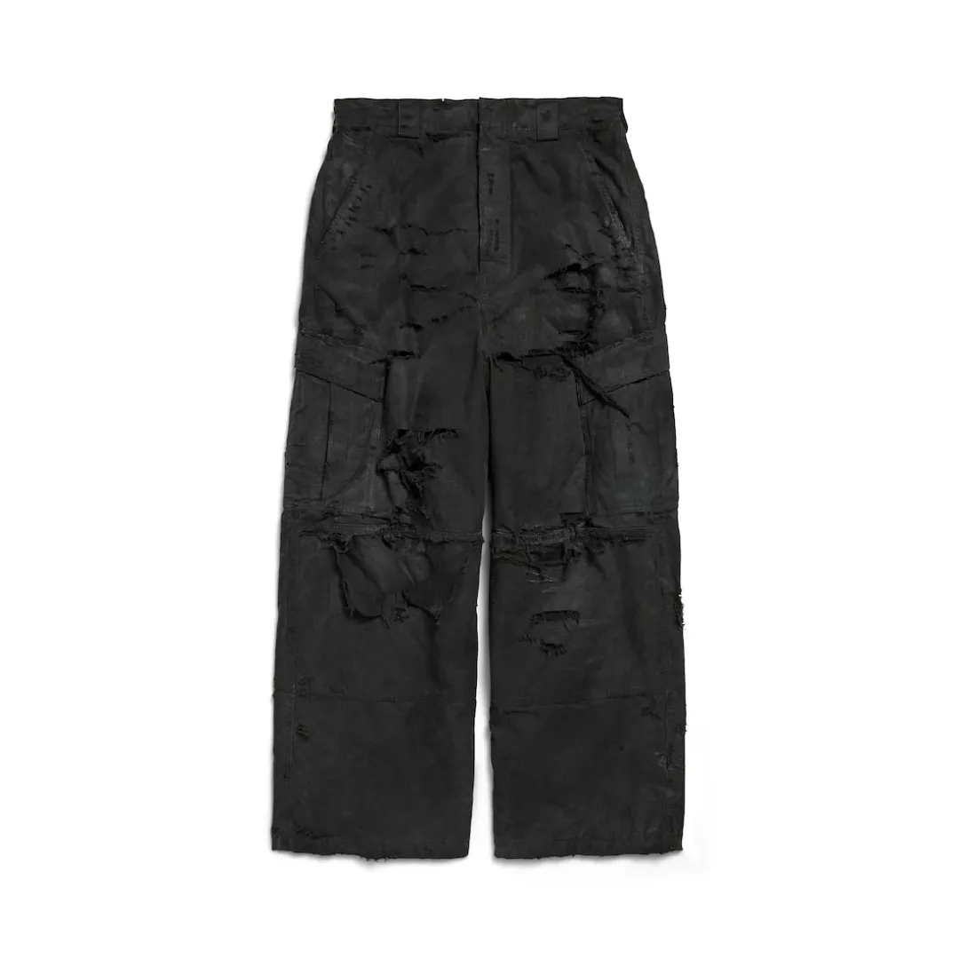 Balenciaga distressed cargo trousers