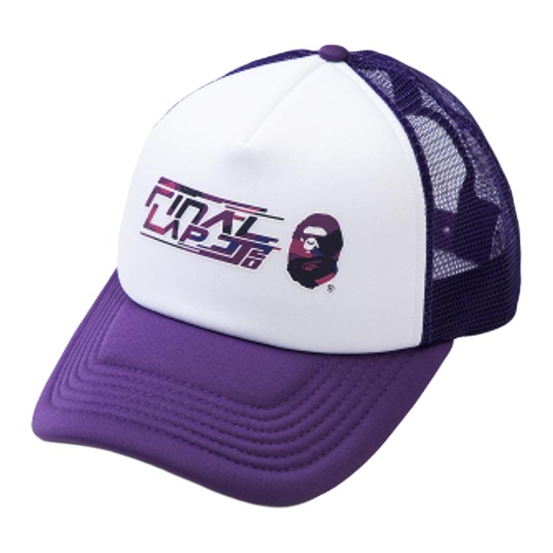 Кепка A BATHING APE Ape Head (фиолетовая)